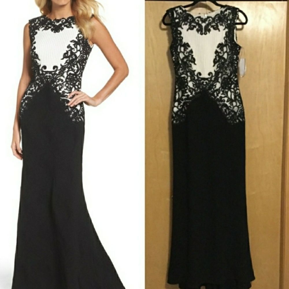 Tadashi Shoji Sequin Embroidered Textured… - Picture 1 of 8